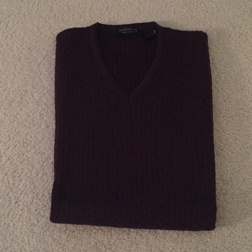 Segregto wool sweater vest large